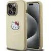 Image de Étui Hello Kitty pour iPhone 15 Pro 6.1 or étui rigide Leather Kitty Head MagSafe - Neuf