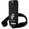 Image de Coque pour iPhone 15 Pro avec Bandoulière Ajustable Ultra Élégant Noir - Neuf