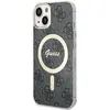 Image de Coque Rigide Noire 4g Magsafe Guess Guhmp15mh4stk Pour Iphone 15 Plus/14 Plus 6,7 Pouces