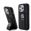 Image de Coque Rigide Guess Guhcp15xpgssadk Pour Iphone 15 Pro Max 6,7 Pouces, Noire, Avec Support Et Poignée 4g En Strass Saffiano