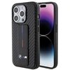 Image de Coque Bmw Grip Stand Smooth & Carbon Pour Iphone 15 Pro (noir)