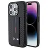 Image de Étui BMW pour iPhone 15 Pro 6.1 noir étui rigide Grip Stand Smooth & Carbon - Neuf