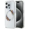 Image de Étui Guess pour iPhone 15 Pro 6.1 transparent étui rigide IML Flowers Wreatch MagSafe - Neuf