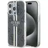 Image de Étui Guess pour iPhone 15 Pro 6.1 noir étui rigide IML 4G Gold Stripe - Neuf