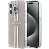 Image de Étui Guess pour iPhone 15 Pro 6.1 rose étui rigide IML 4G Gold Stripe - Neuf