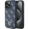 Image de Étui Guess pour iPhone 15 Pro 6.1 bleu étui rigide 4G Triangle Metal Logo - Neuf