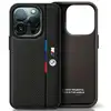 Image de Étui BMW pour iPhone 15 Pro 6.1 noir étui rigide Perforated Tricolor Line - Neuf
