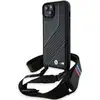 Image de Étui BMW pour iPhone 15 Plus 6.7 noir étui rigide M Edition Carbon Stripe & Strap - Neuf