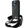 Image de Coque Rigide Bmw Bmhcp15x23pscck Pour Iphone 15 Pro Max 6,7 Pouces, Noire, Édition M, Avec Bande Carbone Et Dragonne.