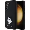 Image de Étui Rigide Noir/noir Karl Lagerfeld Klhcs23ssmhcnpk S23 S911 En Silicone Choupette À Épingle Métallique