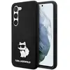 Image de Étui en silicone Karl Lagerfeld Choupette pour Samsung Galaxy S24, noir - Neuf