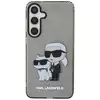 Image de Coque pour Galaxy S24 Plus Motif Karl and Choupette Pailletée Noir - Neuf