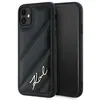Image de Étui Karl Lagerfeld Diagonal Quilted pour iPhone 11, noir - Neuf