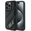 Image de Étui Karl Lagerfeld pour iPhone 14 Pro 6.1 noir étui rigide Diagonal Quilted Script - Neuf