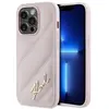 Image de Coque Rigide Rose/rose À Motif Matelassé En Diagonale Pour Iphone 14 Pro Max 6,7 Pouces, Karl Lagerfeld Klhcp14xpqdsmgp