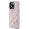 Image de Étui Karl Lagerfeld KLHCP15LPQDSMGP iPhone 15 Pro 6.1 rose hardcase Diagonal Quilted Script - Neuf