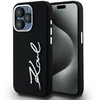 Image de Coque En Silicone Et Métal Avec Logo Karl Lagerfeld Pour Iphone 15 Pro Max, Noire