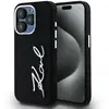 Image de Étui Karl Lagerfeld Silicone Metal Script Logo do iPhone 15 Pro Max noir - Neuf