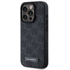 Image de Étui Karl Lagerfeld pour iPhone 15 Pro 6.1 étui rigide noir Leather Monogram Metal Logo MagSafe - Neuf
