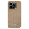 Image de Coque pour iPhone 14 Pro Max MagSafe au Motif Monogramme avec Logo Métallisé Beige - Neuf