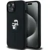 Image de Étui Karl Lagerfeld pour iPhone 15 Plus 6.7 noir étui rigide Silicone Karl & Choupette MagSafe - Neuf