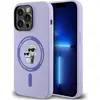 Image de KARL LAGERFELD étui pour IPHONE 14 Pro compatible avec MagSafe KLHMP14LSCMKCRHU (Silicone KC Body Ring) pourpre