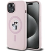 Image de Étui En Silicone Karl Lagerfeld Karl&choupette Magsafe Pour Iphone 15 Plus Rose