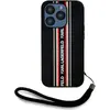 Image de Etui Karl Lagerfeld Saffiano Athleisure Stripes Cord Do Iphone 15 Pro Czarno-Czerwony