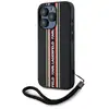 Image de Étui Karl Lagerfeld Saffiano Athleisure Stripes Cord pour iPhone 15 Pro Max noir - Neuf