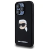 Image de Étui Karl Lagerfeld pour iPhone 15 Pro 6.1 noir étui rigide Silicone Karl Head Print MagSafe - Neuf