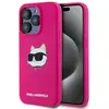 Image de Coque Rigide Rose/fuchsia En Silicone Choupette Head Magsafe Pour Iphone 15 Pro Max 6,7 Pouces, Karl Lagerfeld Klhmp15xschpplf
