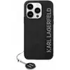Image de Étui Karl Lagerfeld pour iPhone 15 Pro 6.1 noir étui rigide Saffiano Rhinestones & Charm - Neuf