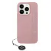 Image de Coque Rigide Rose Karl Lagerfeld Klhcp15xpsakdgcp Pour Iphone 15 Pro Max 6,7 Pouces, Strass Saffiano Et Breloque