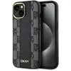 Image de Étui DKNY Checkered MagSafe pour iPhone 14, noir - Neuf