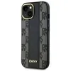 Image de Étui DKNY DKHMP15MPCPVSLK iPhone 15 Plus 6.7 czarny/black étui rigide Leather Checkered Mono Pattern MagSafe - Neuf