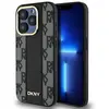 Image de Étui Rigide Noir/noir En Cuir À Motif Damier Monochrome Dkny Dkhmp15lpcpvslk Pour Iphone 15 Pro 6,1 Pouces Compatible Magsafe