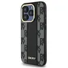 Image de Étui DKNY pour iPhone 15 Pro 6.1 noir étui rigide Leather Checkered Mono Pattern MagSafe - Neuf