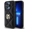 Image de Coque Dkny Dkhcp15lpqdslk Pour Iphone 15 Pro 6,1 Pouces Noir/noir Avec Logo Matelassé