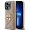 Image de Dkny Dkhcp15xpqdsle Coque Matelassée Beige Pour Iphone 15 Pro Max 6,7" Avec Logo Stack