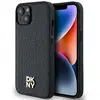 Image de Étui DKNY Leather Monogram MagSafe pour iPhone 14, noir - Neuf