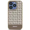 Image de Coque Rigide Marron En Cuir Imprimé Avec Logo Magsafe Dkny Dkhmp15spsospw Pour Iphone 15/14/136,1 Pouces