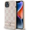 Image de Coque Rigide En Cuir Rose À Carreaux Monochromes Et Rayures Imprimées Dkny Dkhcp15mpcptssp Pour Iphone 15 Plus/14 Plus 6,7 Pouces