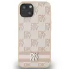 Image de Étui DKNY pour iPhone 15 Plus 6.7 rose étui rigide Leather Checkered Mono Pattern & Printed Stripes - Neuf