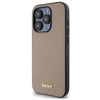Image de Étui DKNY pour iPhone 15 Pro Max 6.7 beige étui rigide Grained Metal Logo MagSafe - Neuf