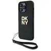 Image de Coque Rigide Noire Avec Dragonne Et Logo D'Origine Dkny Dkhcp14lpbswsk Pour Iphone 14 Pro 6.1