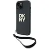 Image de Étui DKNY Hardcase Wrist Strap pour iPhone 15 Plus, noir - Neuf