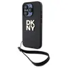 Image de Étui DKNY pour iPhone 15 Pro 6.1 noir étui rigide Wrist Strap Stock Logo - Neuf