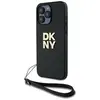 Image de Coque Rigide Noire Dkny Dkhcp15xpbswsk Pour Iphone 15 Pro Max 6,7 Pouces Avec Dragonne Et Logo D'Origine