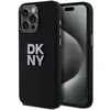 Image de Étui DKNY pour iPhone 15 Pro 6.1 noir étui rigide Liquid Silicone Metal Logo - Neuf