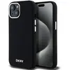 Image de Coque Rigide Noire Dkny Dkhmp14ssmchlk Pour Iphone 14/15/136,1 Pouces, En Silicone Liquide Avec Petit Logo Métallique Et Compatible Magsafe.